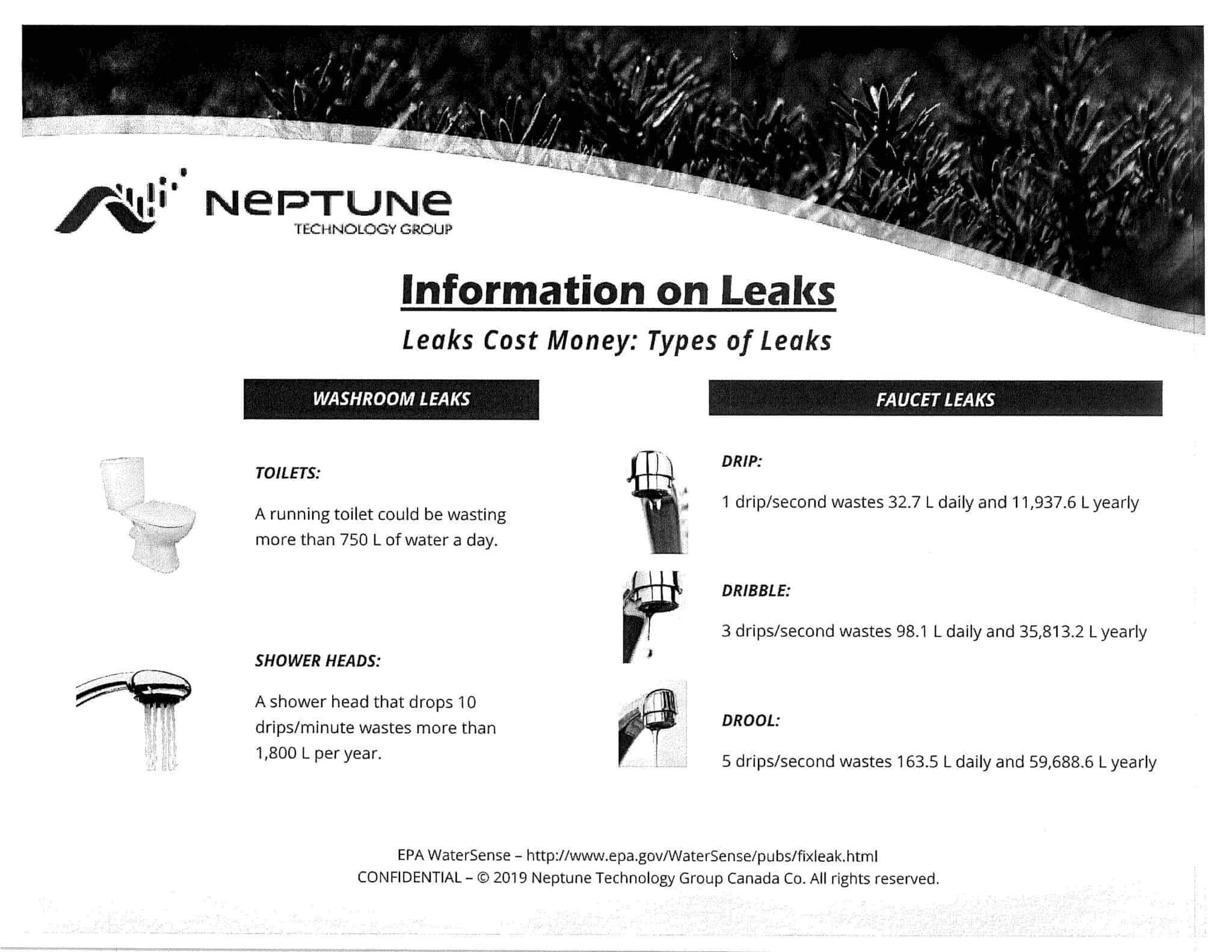 Information on Water Leaks Village of Loon Lake, Saskatchewan